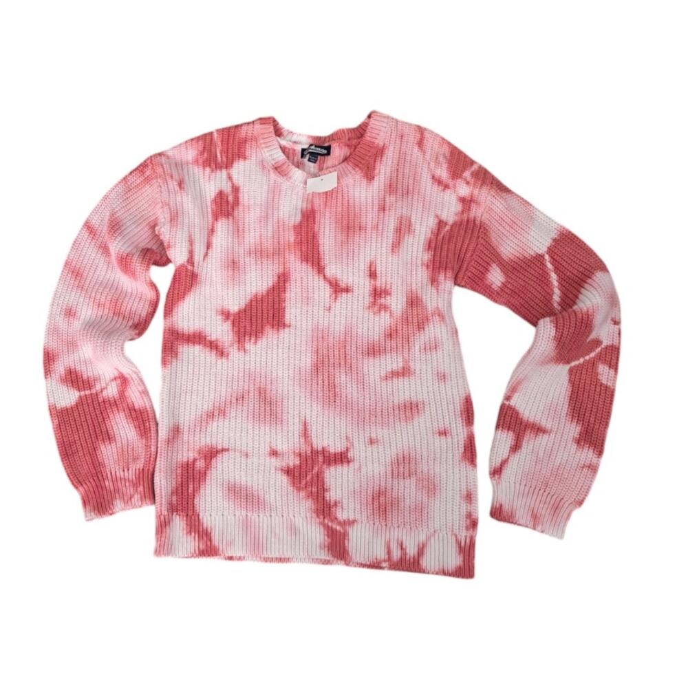 NWT Girls Freshman 1996 Tie Dye Pink White Knit Cozy Sweater Large  12/14 - Picture 7 of 7